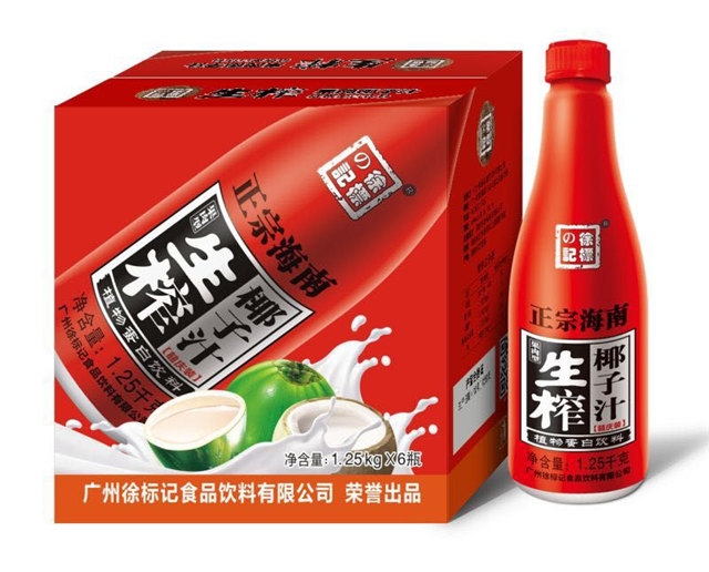 1.25L椰子汁（6支箱装）