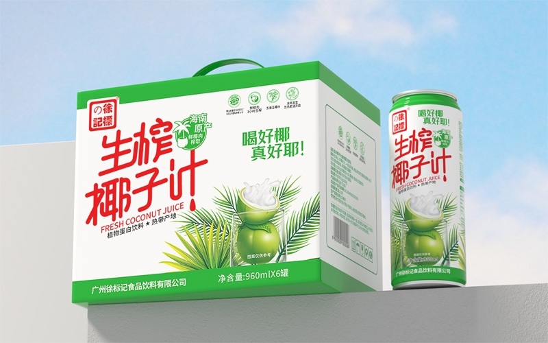 徐标记罐装生榨椰子汁 960ML*6